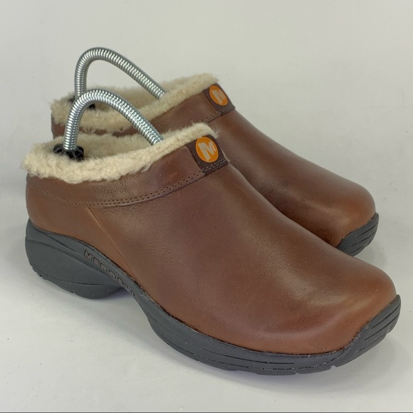 merrell lined clogs